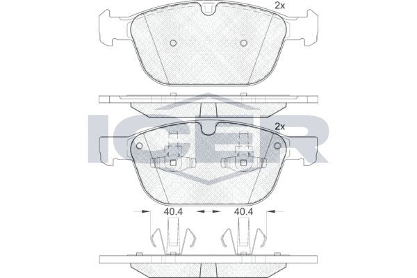 181920 колодки дисковые передние!\ Volvo XC60 10># 181920 ICER