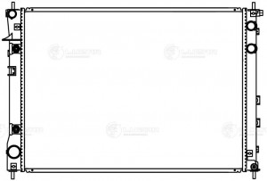 Радиатор охл. для ам Subaru Tribeca (04-) 3.0i,3.6i (LRc 2210) LRC 2210 LUZAR