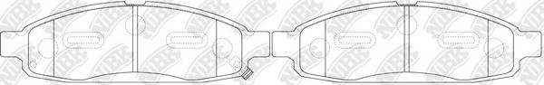 Колодки тормозные дисковые NI ARMADA 5.5 2003 - 2006 PN0428 PN0428 NIBK
