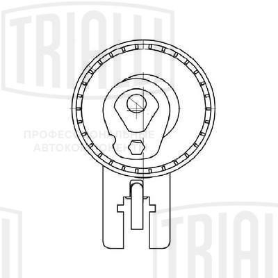 Ролик ГРМ Peugeot Partner (08-) 1.6d (натяж.) (CM 6061) CM 6061 TRIALLI