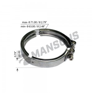 хомут! (м) шланга компрессора Volvo FM/NL/FH/B7/B10 900.607 MANSONS