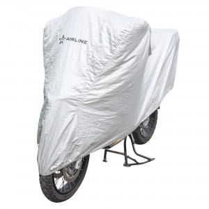 Чехол-тент на мотоцикл защитный, размер S (195х100х120см), цвет серый, универсал AC-MC-04 AIRLINE