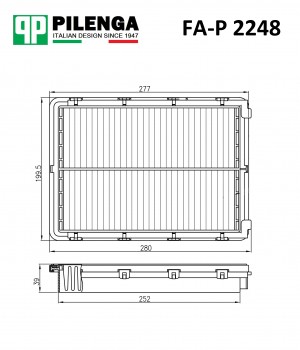 Фильтр воздушный HYUNDAI/KIA Sonata VII (LF) FA-P2248 FA-P2248 PILENGA