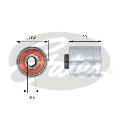 Ролик отклонит ремня ГРМ 7786-21481 T42148 GATES