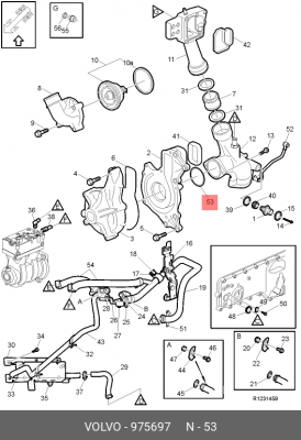 Кольцо уплотнительное 975697 VOLVO