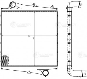 Интеркулер VOLVO FM400 (05-) LUZAR LRIC 1013 LUZAR