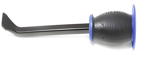 Лопатка монтажная 400мм 16" изогнутая с резиновой ручкой 35град. ROCKFORCE RF904U16D ROCK FORCE