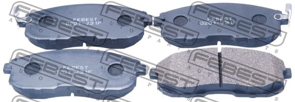 Колодки тормозные дисковые 0201-J31F 0201-J31F FEBEST
