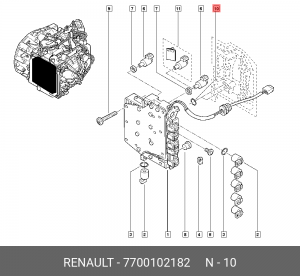 УПЛОТНИТЕЛЬНОЕ КОЛЬЦО (РЕЗ) 7700102182 7700102182 RENAULT
