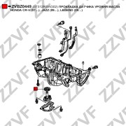 ZVBZ0449 ПРОКЛАДКА ДАТЧИКА УРОВНЯ МАСЛА HONDA CR-V (07 ), JAZZ (09 ), LEGEND (08 ZVBZ0449 ZZVF