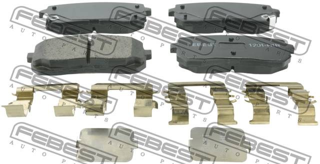 Колодки тормозные дисковые задние 1201-H1R FEBEST