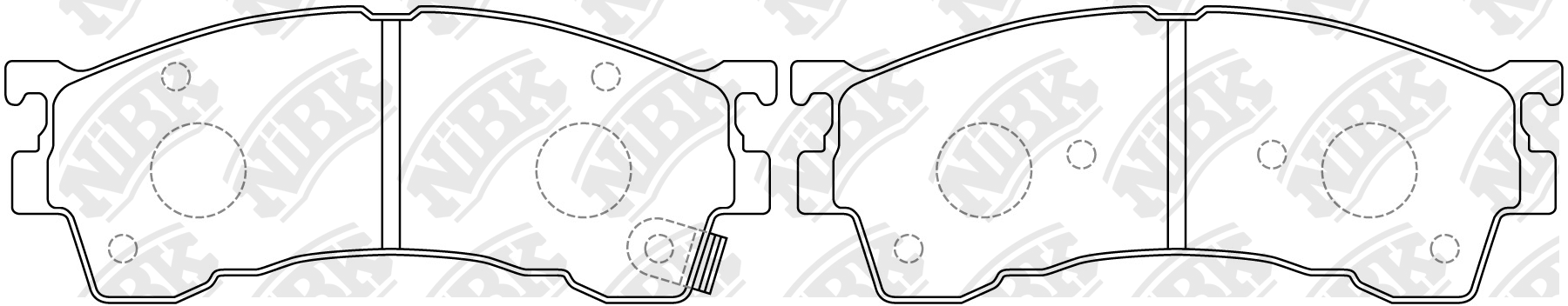 Колодки тормозные дисковые MAZDA CAPELLA 1998-2002 PN5239 PN5239 NIBK