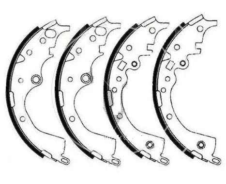 Колодки барабанные KIA SOUL 08- BS11158 BS11158 SB NAGAMOCHI