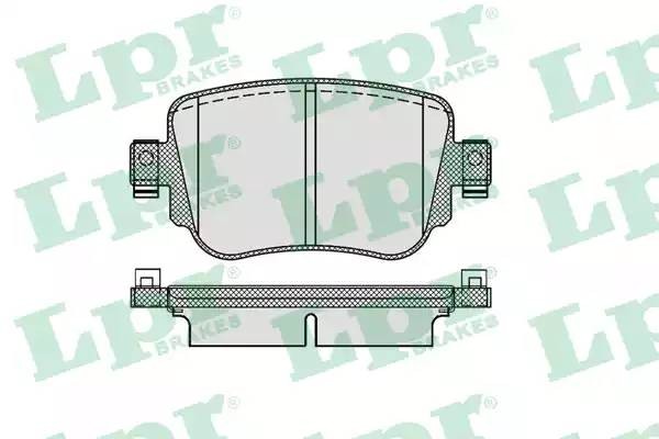 Колодки тормозные дисковые 05P1986 05P1986 LPR
