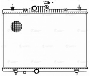 Радиатор RENAULT Koleos (08-) охлаждения двигателя LUZAR LRC 0949 LUZAR