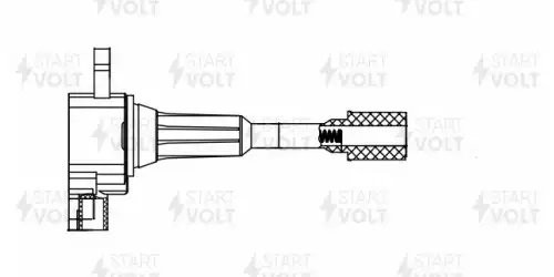Катушка зажигания для а/м Mazda 3 BK (03-) 1.6i до 06г. (SC 1932) SC1932 START VOLT