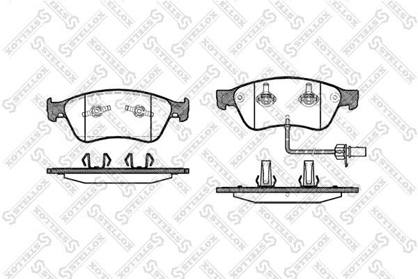 1056 02 !колодки дисковые п.\ Audi A8 3.0-4.0DT 02> Disc 323x30 1067-002-SX STELLOX