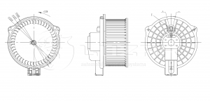 Вентилятор отопителя салона для а/м Mazda 6 (07-)/CX-5 (11-)/3 (14-) LFh25EP LFH25EP LUZAR