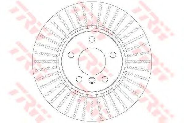 Диск тормозной передний BMW X3 F25 DF6220S DF6220S TRW