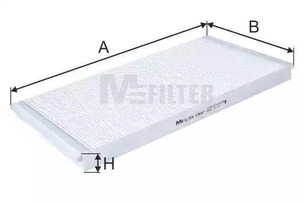 фильтр воздушный !кабины 448x237x30 \MAN LION STAR/NL/NG/NM/EL/NEOPLAN K9047 MFILTER AUTOMOTIVE FILTERS
