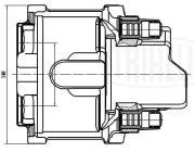 Суппорт торм. BMW 5 E39 (95-)/X5 E53 (99-)/X3 E83 (04-) перед. прав. d=60мм (CF  CF084723 TRIALLI