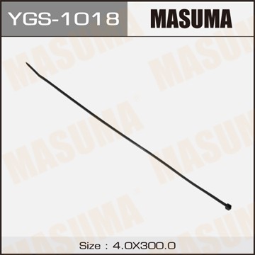 хомут пластиковый черный! 4х300\ YGS1018 MASUMA