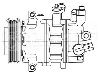 Компрессор кондиц. для а/м Skoda Оctavia A5 (04-)/Octavia A7 (13-)/VW Golf VI (0 LCAC18K1 LUZAR