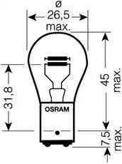 P21/5W-24V BAY15D 7537 OSRAM