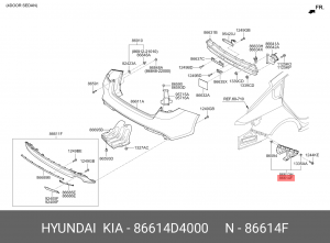 Kia Optima IV 2016> 86614D4000 HYUNDAI KIA