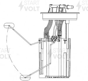 Модуль топливного насоса для а,м Chery M11 10- 1.6i SFM 2490 SFM 2490 START VOLT