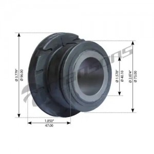 Сайлентблок кабины ACTROS  40*73*47 700.196 MANSONS