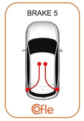 Трос стояночного тормоза TOYOTA: YARIS DRUM/BR 06- 1690/1483 mm 92171089 92171089 COFLE