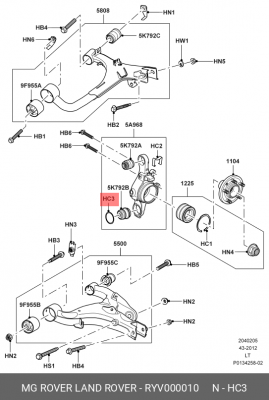 СТОПОРНОЕ КОЛЬЦО ШРВ /CIRCLIP RYV000010 RYV000010 LAND ROVER