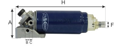 Фильтр топливный, комплект FS 02 GOODWILL