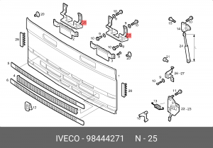 петля капота!\Iveco EuroCargo 98444271 IVECO