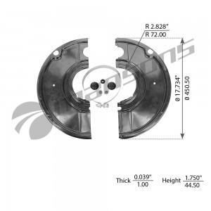 Защита тормозная 420x180/200mm, SAF, комплект 600.164 MANSONS
