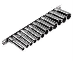 Набор головок торцевых 3/8" 6-ти гранных 08-19мм глубоких L=63мм 12 предметов JT JTCH312M JTC TOOLS