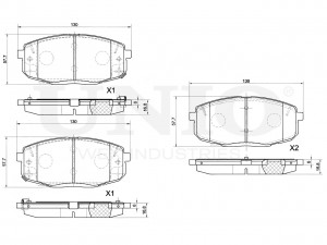 Колодки тормозные диск. передние BRP-20232 UNIO