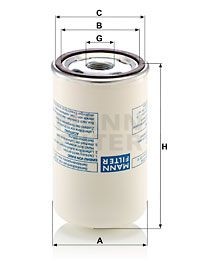 Маслоотделитель винтового компрессора LB719/2 LB 719-2 MANN FILTER