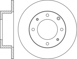 Диск тормозной MITSUBISHI LANCER 1.3/1.6/2.0 01/GALANT 1.8/2.0 9204 задний RN115 RN1158 NIBK