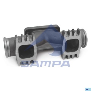 Коллектор выпускной средняя часть Iveco 504110762 504030851 500340203 504046507  062.035 SAMPA