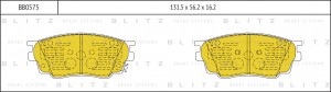 колодки дисковые передние!\ Mazda 6 1.8i/2.0Di 02> BB0575 BLITZ