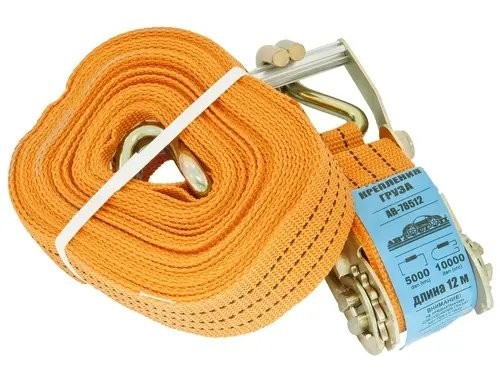 Стяжка крепления груза 10т 12м-50мм с храповиком АВТОСТОП AB78512 AVTOSTOP