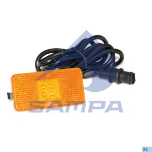 Фонарь габаритный SCANIA светодиодный желтый SAMPA 042.071 SAMPA