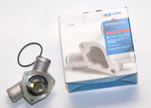 Термостат ВАЗ-2110-12,14,15 (с 2003г.) крышка с термоэлементом АвтоВАЗ 21082130601025 LADA VAZ