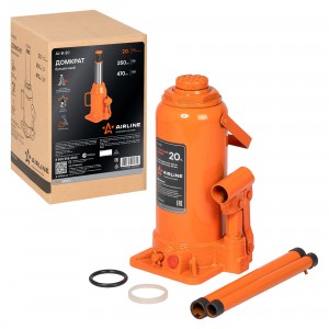Домкрат бутылочный 20 т AIRLINE 250 - 490 мм в сумке AJ-B-20 AIRLINE