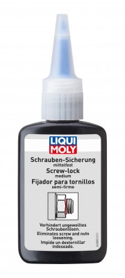 Средство для фиксации винтов (средней фиксации)  50ml Schrauben-Sicherung mittel 3802 LIQUI MOLY