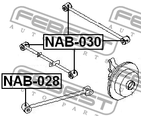 Сайлентблок NAB-028 NAB-028 FEBEST
