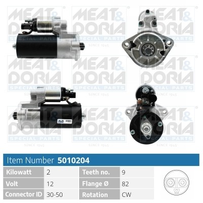 Стартер VW Crafter (06-) MEAT&DORIA 5010204 MEAT DORIA