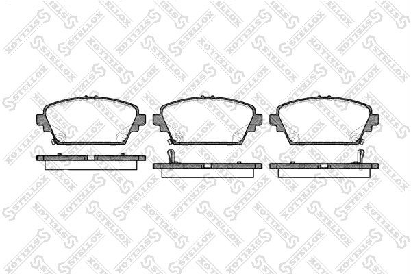 колодки диск. перед.!\ MG, Honda Accord 1.8-2.0/2.0TDi 98-03, Nissan Primera 02> 705-002B-SX STELLOX